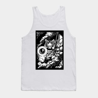 The Tiger's Gift - Black Outlined Version Tank Top